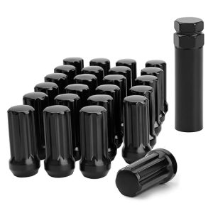 M14x1.5 Black Truck Lug Nuts, 24pcs for 6 Lug Wheels
