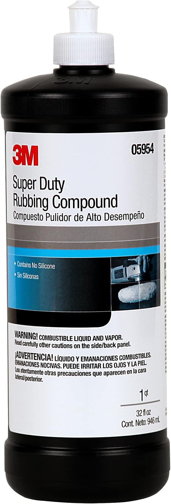3M Super Duty Rubbing Compound 1 qt (32 fl oz/946 mL)