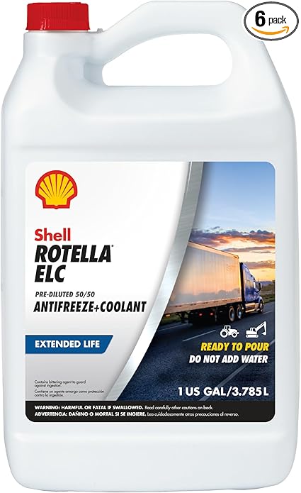 Shell Rotella Extended Life ELC (1 Gallon, Case of 6)