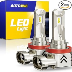 AUTOONE H11/H8/H9 Led Bulbs, Plug and Play Fog Light Replacement