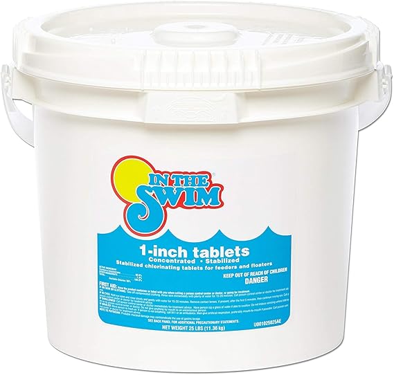 In The Swim 1 Inch Stabilized Chlorine Tablets for Sanitizing Swimming Pools