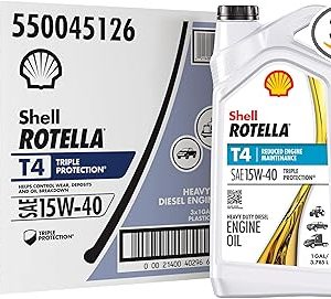Shell Rotella T4 Triple Protection Motor Oil, 1 Gallon (3 Pack)