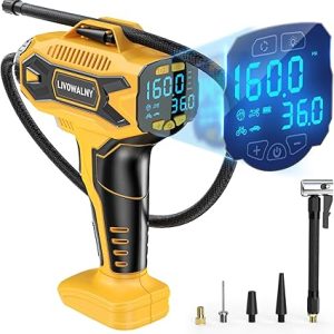 Tire Inflator Air Compressor Compatible with DeWalt 20v Max Battery Power