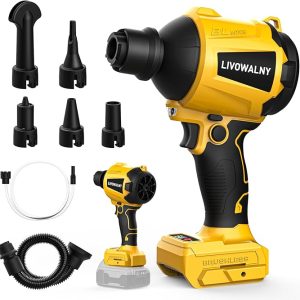 LIVOWALNY Cordless Dust Blower for Dewalt 20V Battery