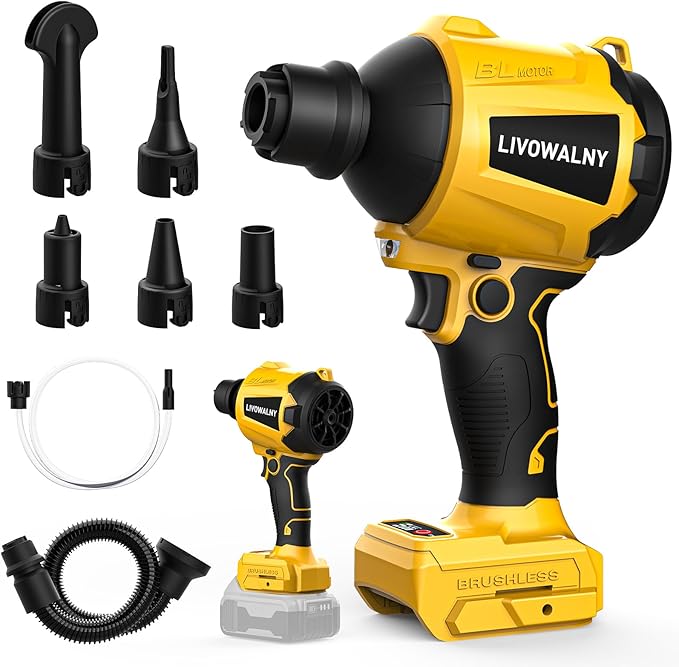 LIVOWALNY Cordless Dust Blower for Dewalt 20V Battery