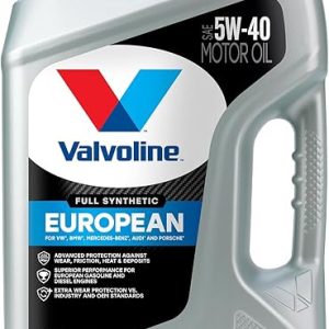 Valvoline European Vehicle Full Synthetic SAE 5W-40 Motor Oil 5 Quart